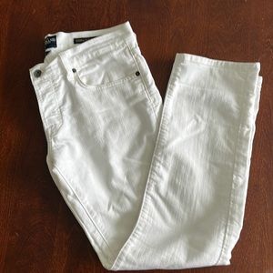 White Lucky Jeans Sienna Tomboy Crop Jeans